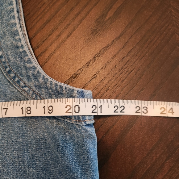 Blue Denim Button-Up Vest - Picture 6 of 8